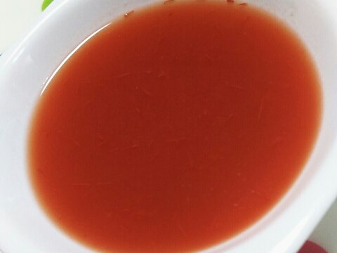 たっぷりトマトの冷製スープ